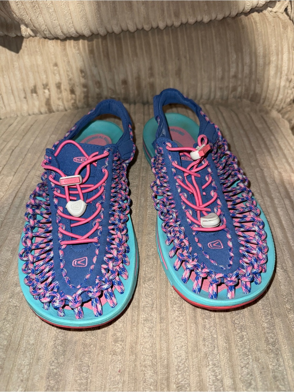 KEEN UNEEK Women's Blue & Pink Outdoor Sandals